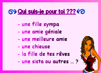 QUI SUIS - JE POUR VOUS ?