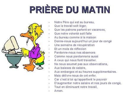 LA PRIERE DU MATIN