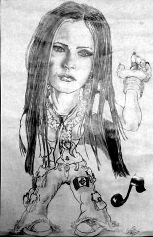 CARICATURE D'AVRIL LAVIGNE